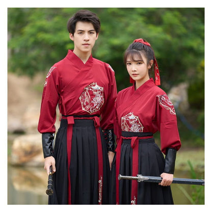 Couple Matching Traditional Chinese Costume Embroidered