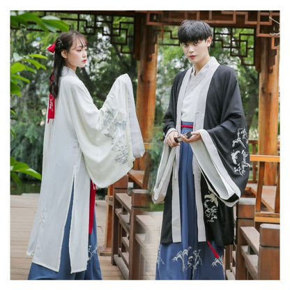 Couple Matching Traditional Chinese Embroidered Open Front