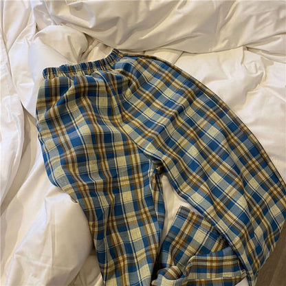 Cozy Up Plaid Trousers - Pants