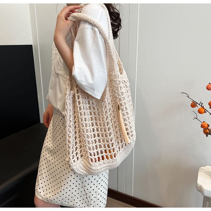 Crochet Plain Tote Bag