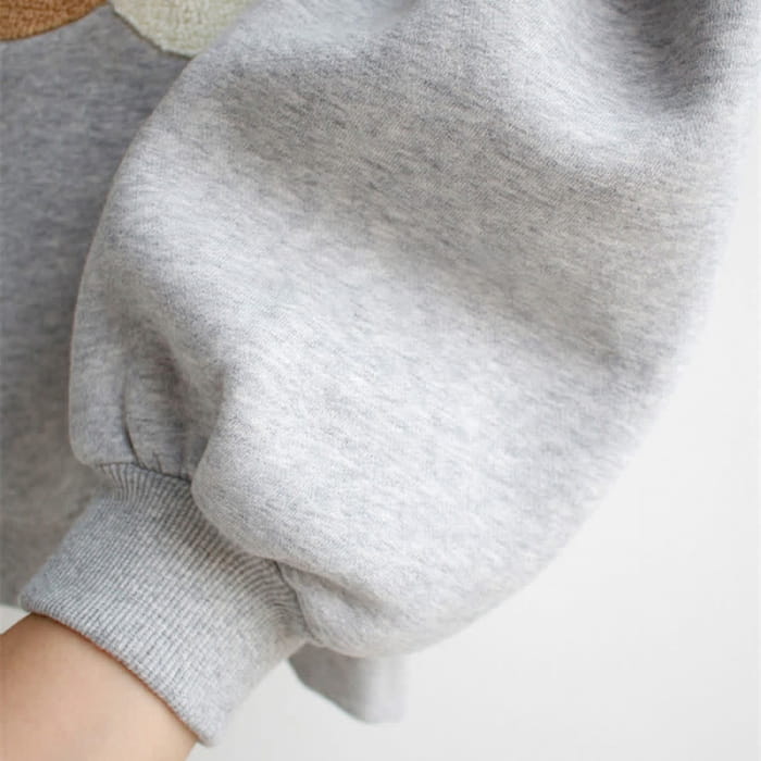Cute Bear Sweatshirt Draw String Casual Pants
