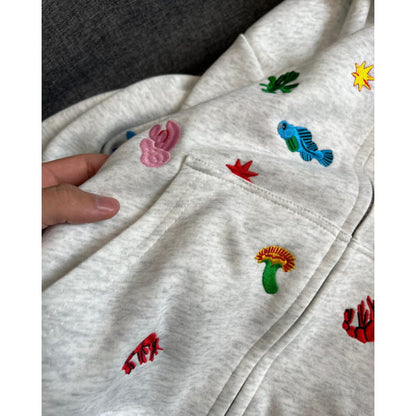 Cute Embroidery Hoodie