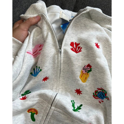 Cute Embroidery Hoodie