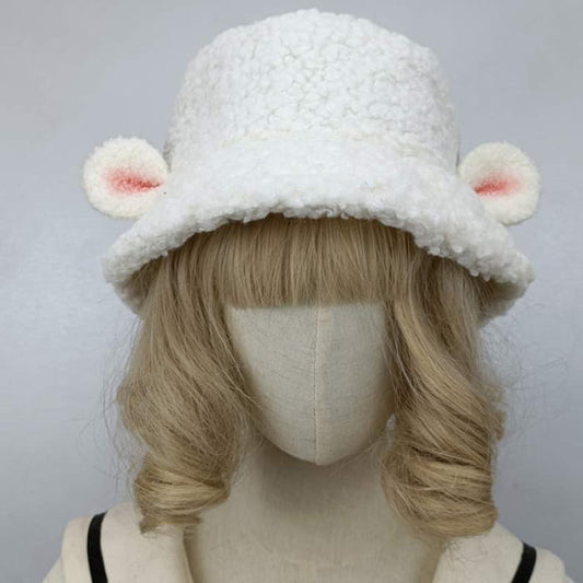 Cute Woolen Lolita Fisherman Hat
