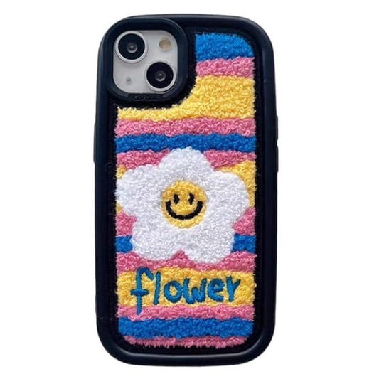 Daisy Flower Fuzzy iPhone Case - IPhone