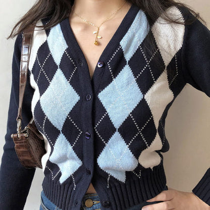 Dark Blue Crush Cardigan - Fre Size