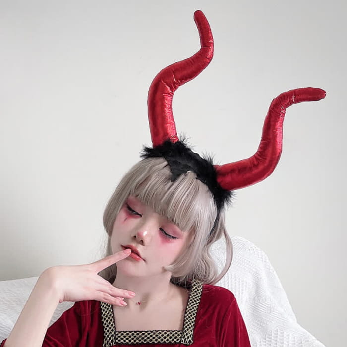 Demon Horn Headband Halloween Hair Accessory
