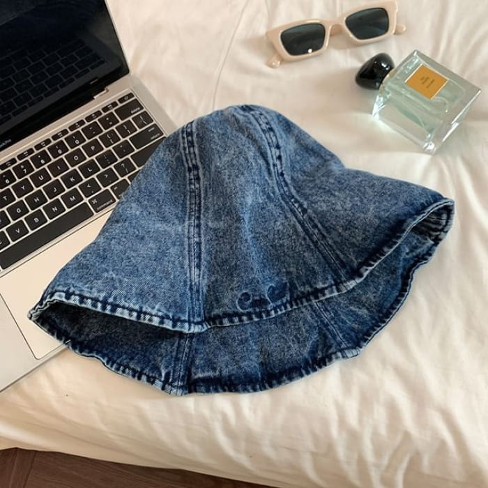 Denim Boonie Hat - Dark Blue / One Size