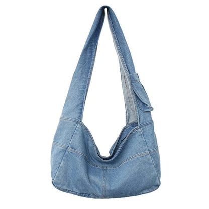 Denim Shoulder Bag - Standart / Light Blue - Handbags