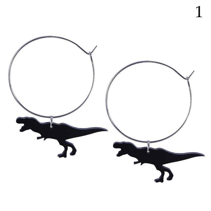 Dino Hoop Earrings - earrings