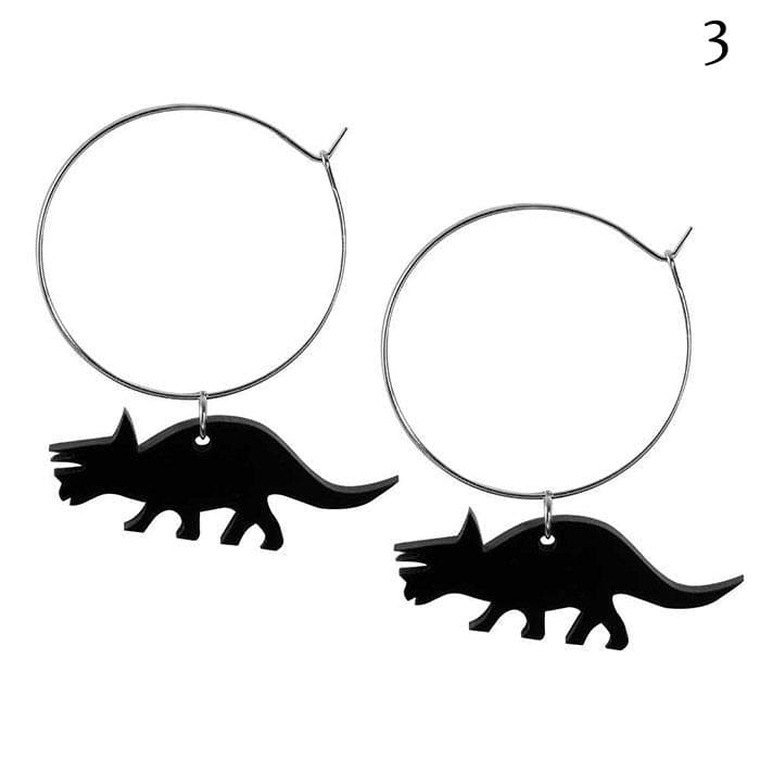 Dino Hoop Earrings - earrings