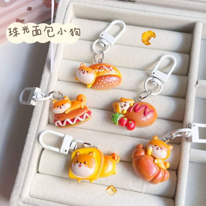 Dog Bakery Bag Charm Keyring (Various Designs)