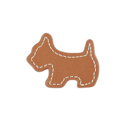 Dog Faux Leather Hair Clip (Various Designs)