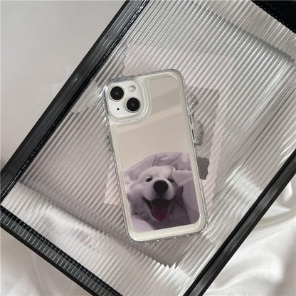 Dog Mirrored Phone Case - iPhone 15 Pro Max / Plus / 14