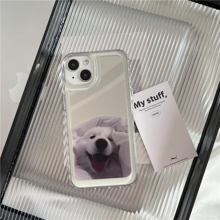 Dog Mirrored Phone Case - iPhone 15 Pro Max / Plus / 14