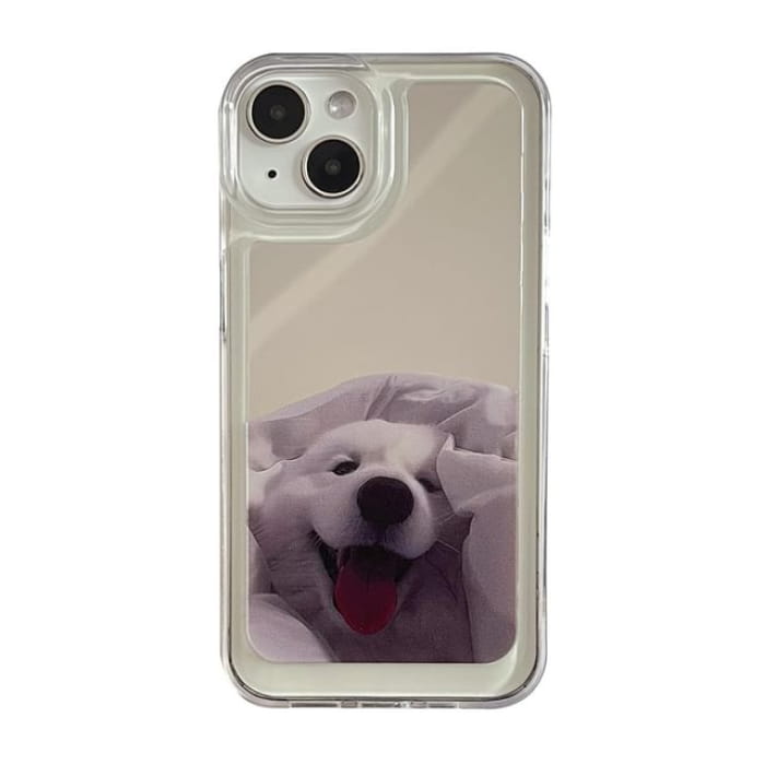 Dog Mirrored Phone Case - iPhone 15 Pro Max / Plus / 14