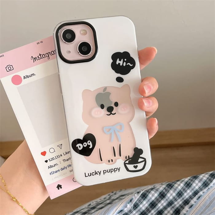 Dog Phone Case / Strap / Set - iPhone 15 Pro Max / Plus