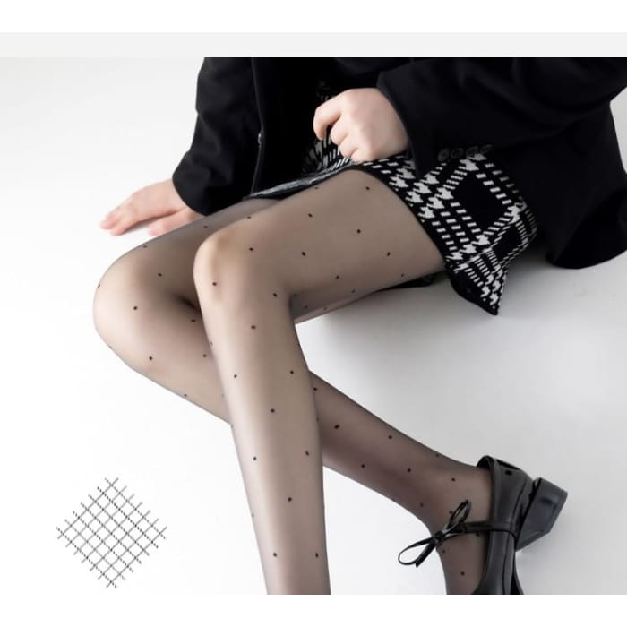 Dotted Sheer Tights