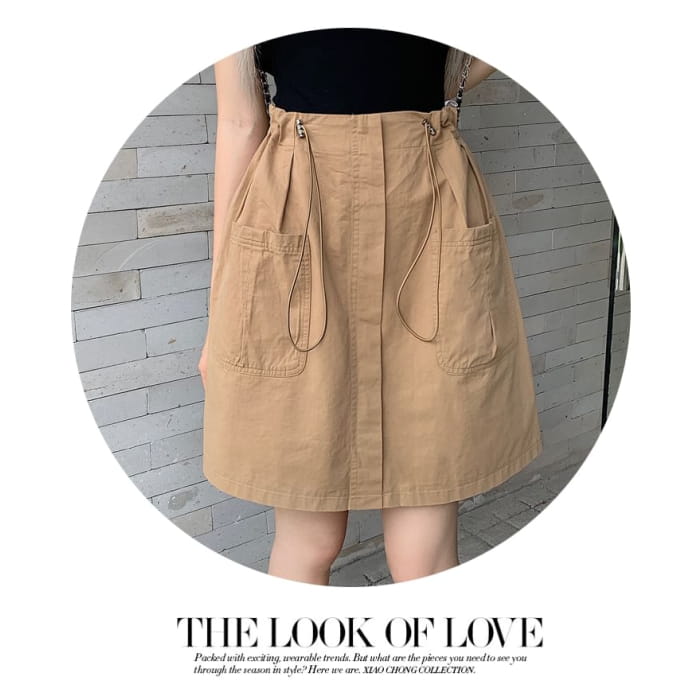 Drawstring Waist Plain