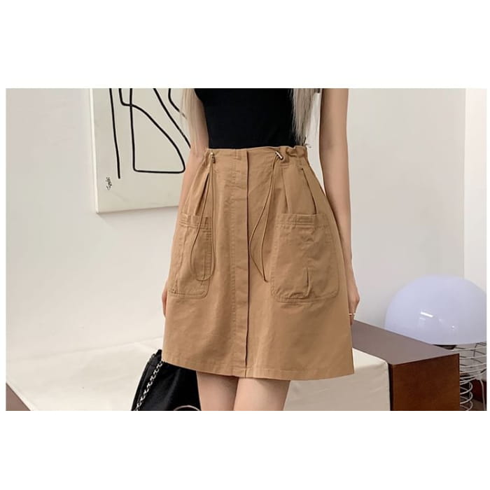 Drawstring Waist Plain