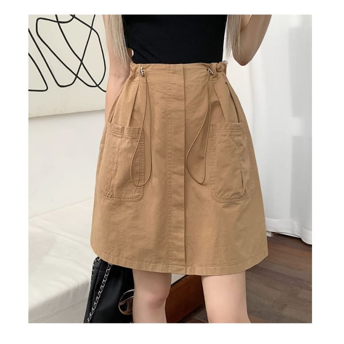 Drawstring Waist Plain