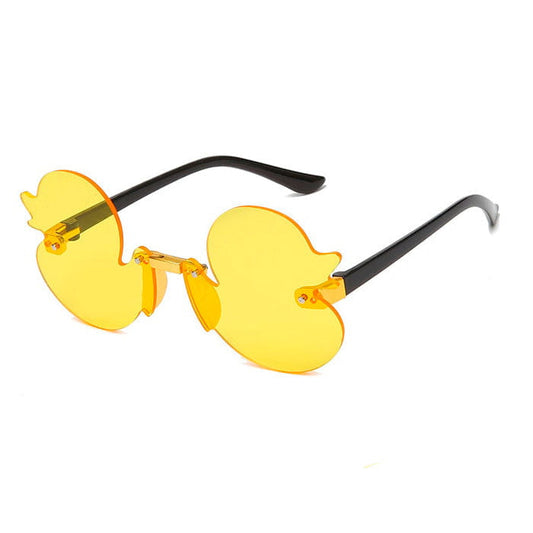 Duck Oversized Sunglasses - Yellow - Glasses