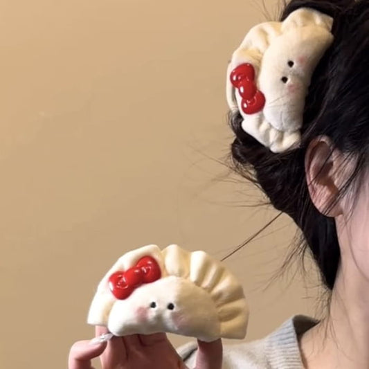 Dumpling Fabric Hair Clamp / Clip (Various Designs)