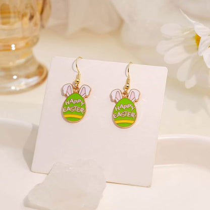 Easter Alloy Drop Earring - Accessories