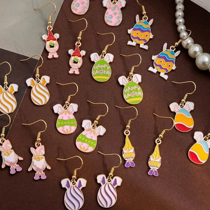 Easter Alloy Drop Earring - Accessories