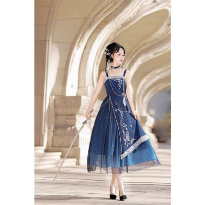 Elegant Starlight Assasin Dress - Modern Hanfu