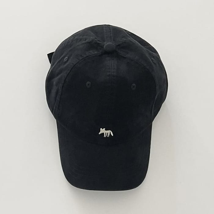 Embroidered Baseball Cap - Black / One Size - Hats