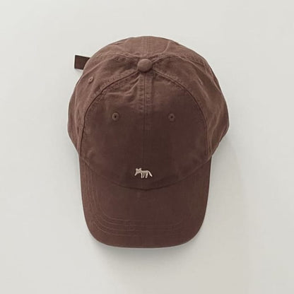 Embroidered Baseball Cap - Coffee / One Size - Hats