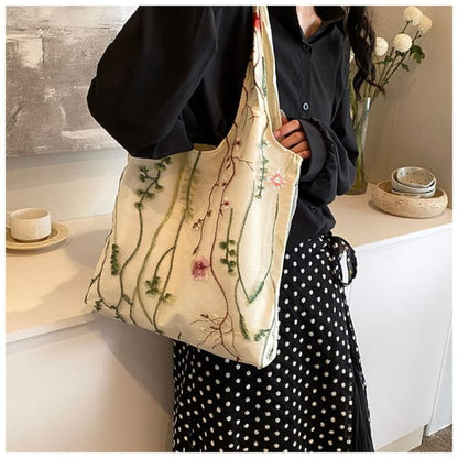 Embroidered Tote Bag