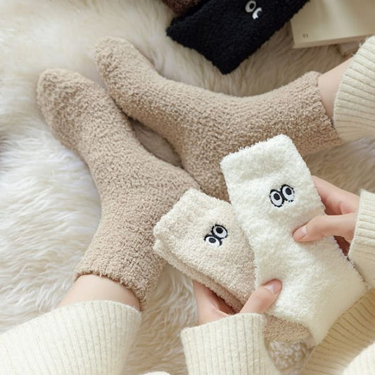 Eye Embroidered Socks Set