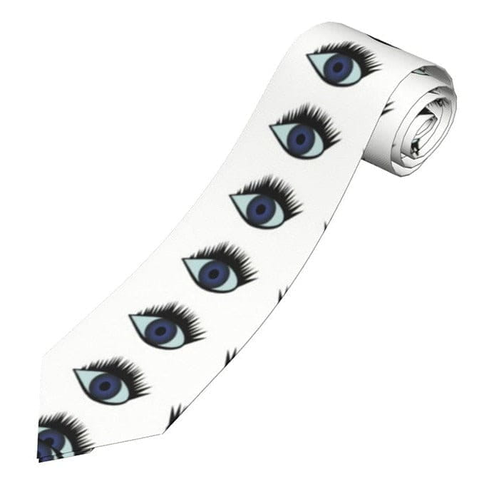 Eye Neck Tie - White/blue - Other