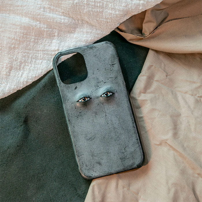 Eyes Leather iPhone Case - IPhone