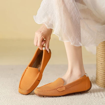 Fabric Slip Ons - Orange / 34