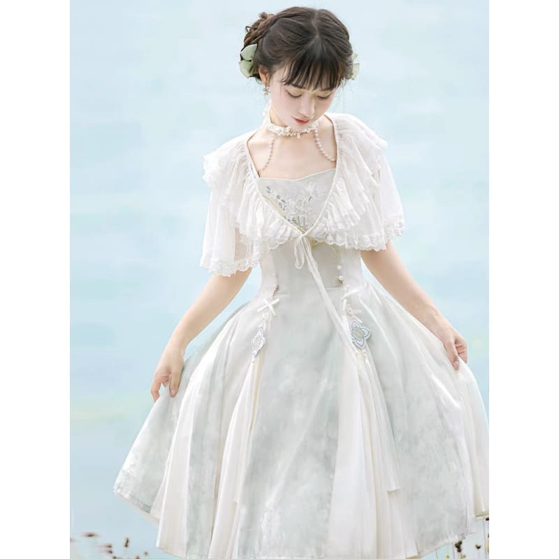 Fairy White Princess Dress - Modern Hanfu