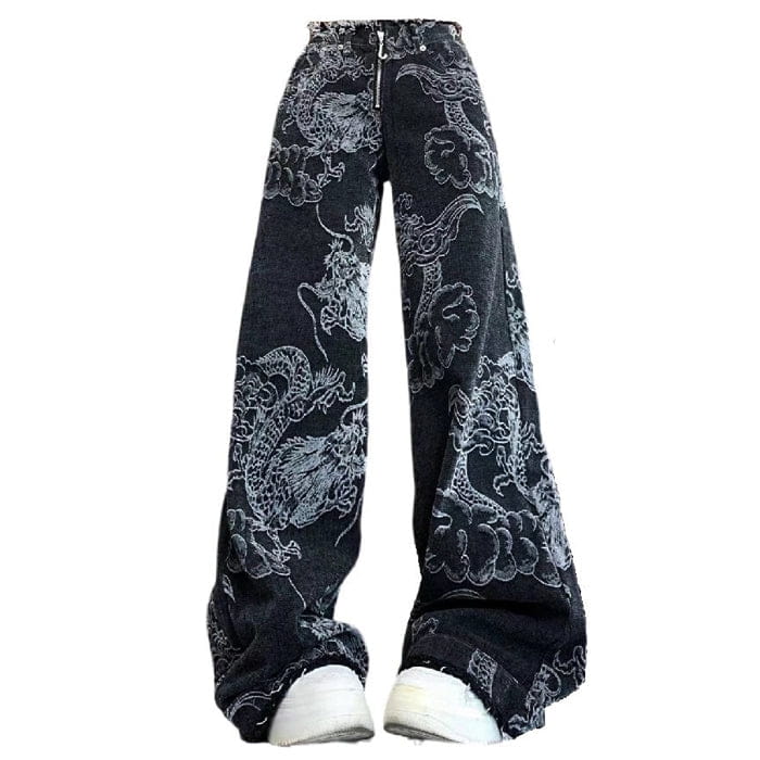 Fashion Dragon Jeans - S / Black