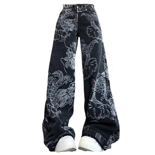 Fashion Dragon Jeans - S / Black