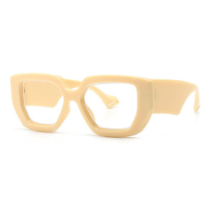 Fashion Funny Drama Glasses - Beige