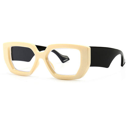 Fashion Funny Drama Glasses - Beige/black