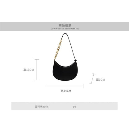 Faux Leather Hobo Bag Egirldoll