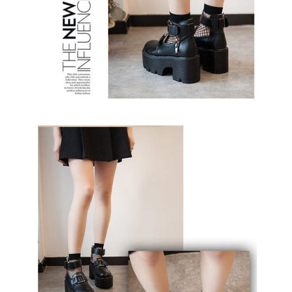 Faux Leather Platform Shoes