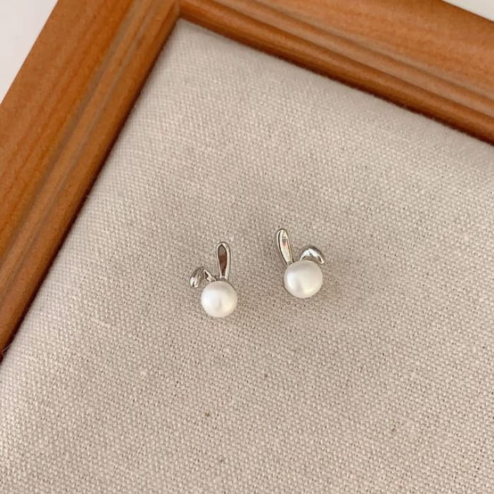 Faux Pearl Alloy Earring (various designs) - 1 Pair