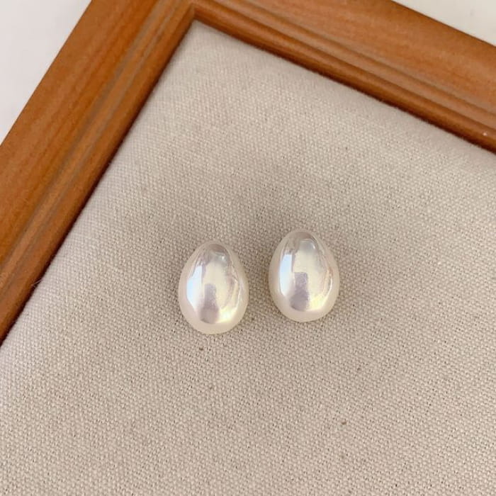 Faux Pearl Alloy Earring (various designs) - 1 Pair