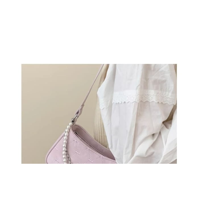 Faux Pearl Chain Shoulder Bag