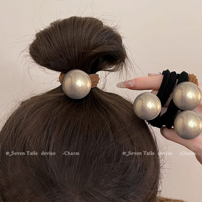 Faux Pearl Hair Tie / Set - Accessories