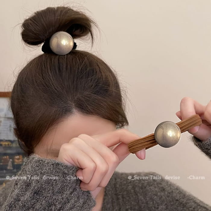 Faux Pearl Hair Tie / Set - Accessories