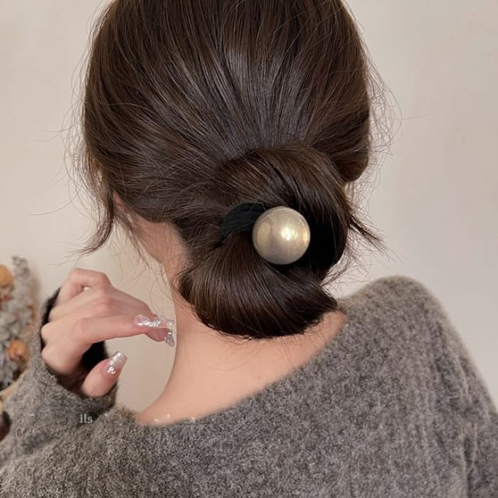 Faux Pearl Hair Tie / Set - Accessories